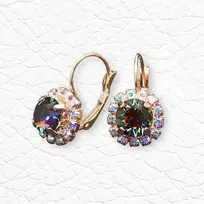 Diamond Sky Jewelry Auskarai moterims DiamondSky „Glory II (Vitrail Medium)“ su Swarovski kristalais