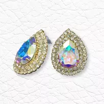 Diamond Sky Jewelry Auskarai moterims DiamondSky „Jasmine (Aurore Boreale)“ su Swarovski kristalais