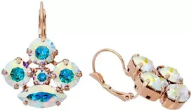 Diamond Sky Jewelry Auskarai moterims DiamondSky „Morion (Aurore Boreale)“ su Swarovski kristalais