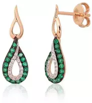 Auksiniai auskarai su briliantais Diamond Sky "Princess Teardrop"