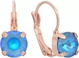 Diamond Sky Jewelry Auskarai moterims DiamondSky „Glory II (Ocean DeLite)“ su Swarovski kristalais