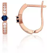 Auksiniai auskarai moterims Diamond Sky "Image"