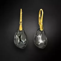 Diamond Sky Jewelry Sidabriniai auskarai moterims DiamondSky „Radiolarian (Sidabrinis Night)“ su Swarovski kristalais