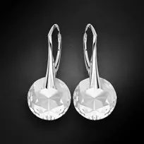 Diamond Sky Jewelry Sidabriniai auskarai moterims DiamondSky „Marianne“ su Swarovski kristalais