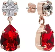 Diamond Sky Jewelry Auskarai moterims DiamondSky „Venus IV (Light Siam)“ su Preciosa kristalais