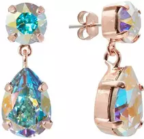 Diamond Sky Jewelry Auskarai moterims DiamondSky „Venus IV (Aurora Borealis)“ su Preciosa kristalais