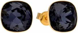 Diamond Sky Jewelry Sidabriniai auskarai moterims DiamondSky „Glare (Graphite)“ su Swarovski kristalais
