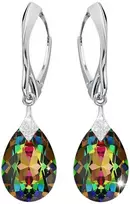 Diamond Sky Jewelry Sidabriniai auskarai moterims DiamondSky „Moon Shine (Vitrail Medium)" su Swarovski kristalais