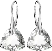 Diamond Sky Jewelry Sidabriniai auskarai moterims DiamondSky „Evening Shine" su Swarovski kristalais