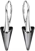 Diamond Sky Jewelry Sidabriniai auskarai moterims DiamondSky „Spike II (Sidabrinis Night)“ su Swarovski kristalais