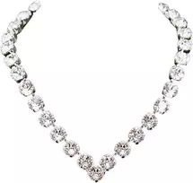 Diamond Sky Jewelry Kaklo papuošalas moterims DiamondSky „Crystal Thread“ su Swarovski kristalais