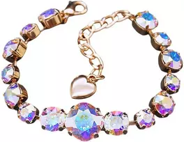 Diamond Sky Jewelry Apyrankė moterims DiamondSky „Glare II (Aurore Boreale)“ su Swarovski kristalais