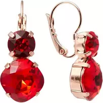 Diamond Sky Jewelry Auskarai moterims DiamondSky „Glare (Light Siam)“ su Preciosa kristalais