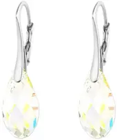Diamond Sky Jewelry Sidabriniai auskarai moterims DiamondSky „Enchanté (Aurora Borealis)" su Swarovski kristalais
