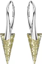 Diamond Sky Jewelry Sidabriniai auskarai moterims DiamondSky „Spike II (Gold Patina)“ su Swarovski kristalais