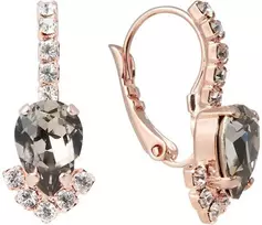 Diamond Sky Jewelry Auskarai moterims DiamondSky „Leonora II (Juodas Diamond)“ su Preciosa kristalais