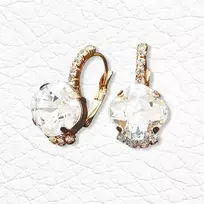 Diamond Sky Jewelry Auskarai moterims DiamondSky „Crete“ su Preciosa kristalais