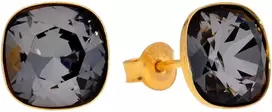 Diamond Sky Jewelry Sidabriniai auskarai moterims DiamondSky „Glare (Sidabrinis Night)“ su Swarovski kristalais