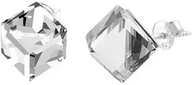 Diamond Sky Jewelry Sidabriniai auskarai moterims DiamondSky „Rubicon II (Comet Argent Light)" su Swarovski kristalais