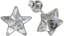 Diamond Sky Jewelry Vaikiški sidabriniai auskarai moterims DiamondSky „Žvaigždutė" su Swarovski kristalais