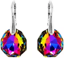 Diamond Sky Jewelry Sidabriniai auskarai moterims DiamondSky „Frozen Edges (Vitrail Medium)" su Swarovski kristalais