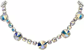 Diamond Sky Jewelry Kaklo papuošalas moterims DiamondSky „Vortex II (Aurora Borealis)“ su Swarovski kristalais