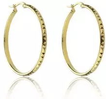 Marc Malone Paauksuoti auskarai su žiedais Addison Gold Earrings MCE23017G