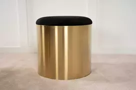 Venture Design Kėdutė, Pufas, ø45, Juoda