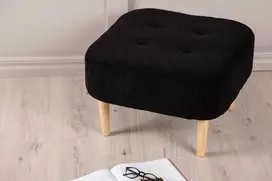 Venture Design Ottomanas/Pufas, Salina, 59x59x40 cm, Juoda