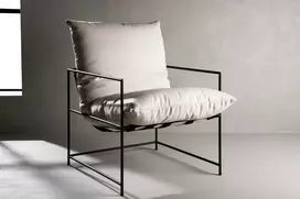 Fotelis Venture Design Kėdė, Sedalia viengulė sofa, 90x97.5x68.5 cm, Balta