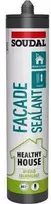 SOUDAL fasado hermetikas „Healthy House“ neutralus, elastingas, vienkomponentis hermetikas SMX polimero pagrindu, pilkas, 290 ml
