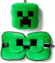 Puckator Relaxeazzz Minecraft Creeper travel pillow eye mask