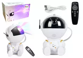 Lean Toys Astronautas projektorius su LED žvaigždėmis ir nuotoliniu valdymu