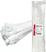 Balti kabelių raiščiai 4,8 × 350 mm, 100 vnt. amio-04312