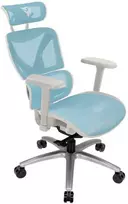 ThunderX3 XTC ergonominė ofiso kėdė – baltos spalvos/mėlynos spalvos
