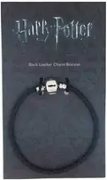 The Carat Shop Harry Potter juodas leather charm bracelet