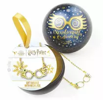 The Carat Shop Harry Potter Luna Lovegood Glasses Necklace + Christmas ball
