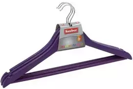 Sauber Medinės pakabos, 3 vnt., alyvinės