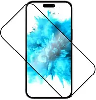 Apsauginis grūdintas stiklas FIXED Full-Cover, skirtas POCO X7 Pro, juodas