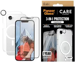 Panzer Glass Apsauginis rinkinys CARE by PanzerGlass Flagship 3in1 Dėklas+stiklas+kameros apsauga skirtas Apple iPhone 16e