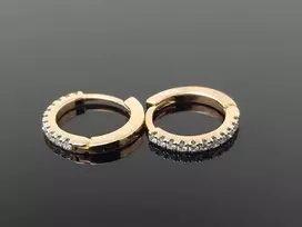 Best Diamonds Auksiniai auskarai rinkės su briliantais