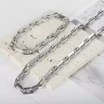 Titano plieno grandinėlė 60 cm ir apyrankė 20 cm , 7 mm pločio