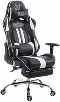 Mville Racing biuro kėdė Limit V2 dirbtinė oda su atrama kojoms