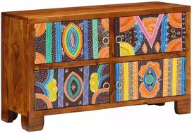 Batu skrynia Ruda 90 x 35 x 55 cm Kietos akacijos mediena