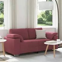 Dvivietė sofa Vyno raudona 180 cm audinys