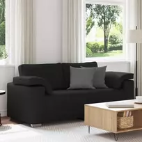 Dvivietė sofa Juodas 180 cm audinys
