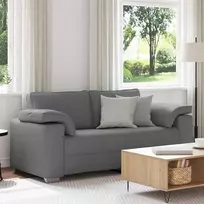Dvivietė sofa Tamsiai pilka 180 cm audinys