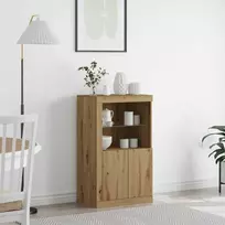 LED Bufetas Amatininkų ąžuolas 60,5 x 37 x 100 cm
