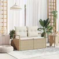 Sodo sofa su pagalve su saugykla 120 x 62 x 69 cm poliratanas