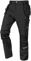 Neo Tools Darbo kelnės Mix&Match su kaburais ir Cordura sustiprinimais, juodos, dydis M